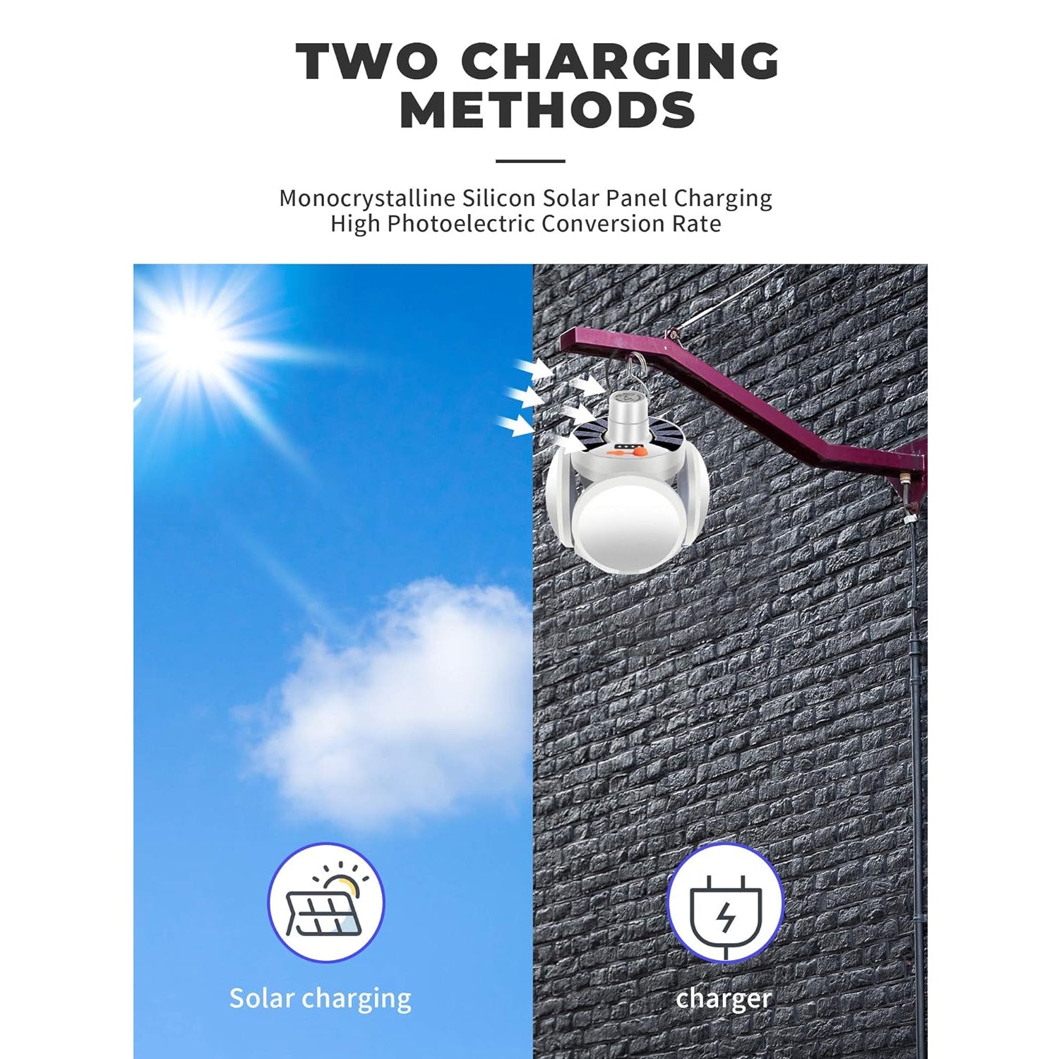 12590 Solar Multi-Functional Emergency LED Light Bulb with USB Charging, LED camping lamp, camping lamp, USB rechargeable, 5 brightness light modes, foldable camping light, SOS IP65 waterproof camping light, blackout emergency equipment, camping gadgets 12590 Solar Multi-Functional Emergency LED Light Bulb with USB Charging, LED camping lamp, camping lamp, USB rechargeable, 5 brightness light modes, foldable camping light, SOS IP65 waterproof camping light, blackout emergency equipment, camping gadgets